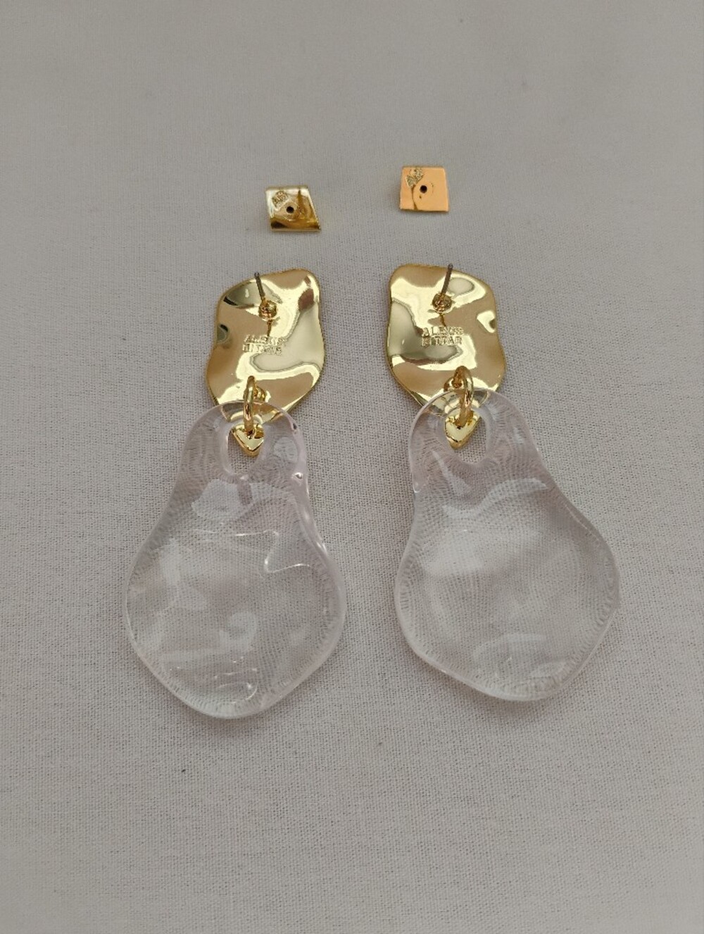 Alexis Bittar Liquid Lucite Wafer Post Earring - Picture 5 of 5